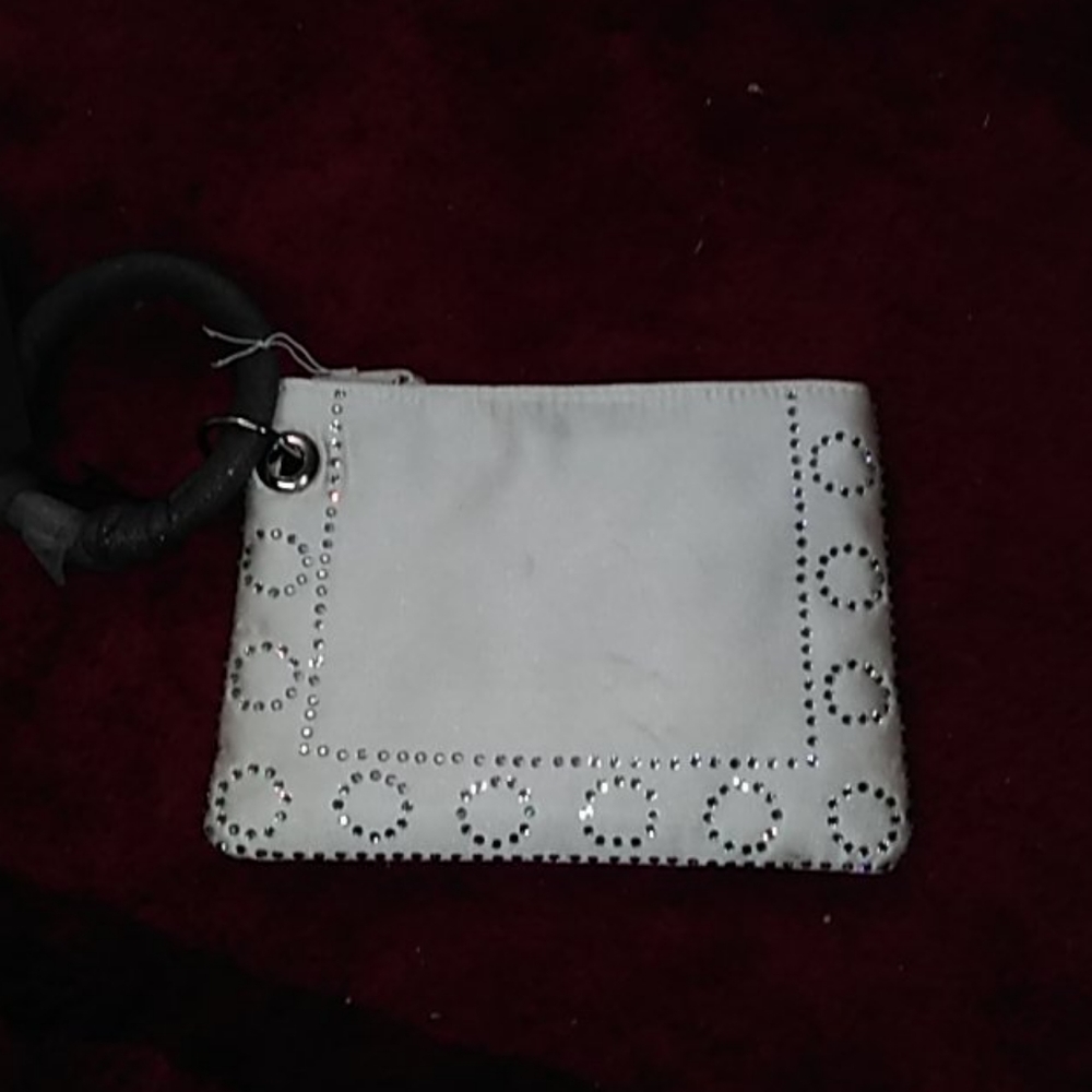Inge christopher satin and crystal wristlet